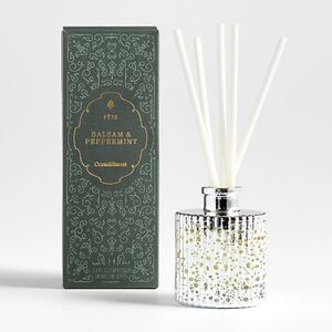 New! Crate&Barrel Luxurious Alpine Silver and White Diffuser